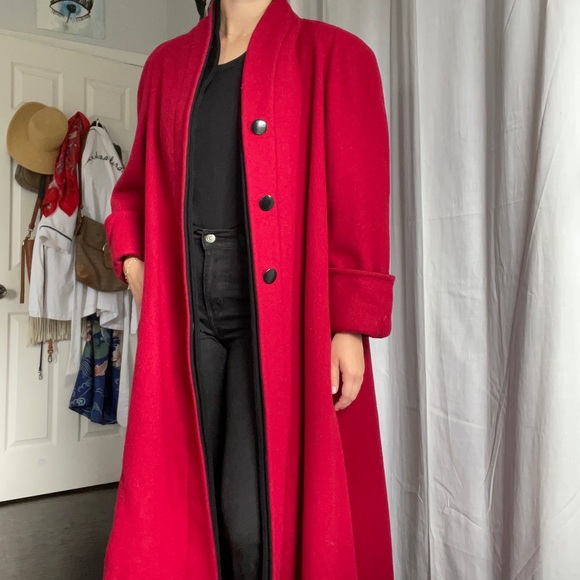 Vintage George David fashions Long Peacoat - Picture 4 of 4